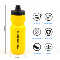 Bouteille d'eau de sport 720 ml, compressible, sans BPA, PP5, anti-fuite, pour le cyclisme, le vélo, le VTT, la route, la salle de sport, la randonnée, portable