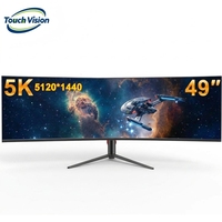 Moniteur de jeu incurvé ultra-large 49 pouces DQHD 5120x1440 32:9 165Hz 1ms 100% SRGB HDR FreeSync DP pour PC Esports