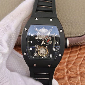 High Quality RM001 Unisex <b>Automatic</b> Mechanical Watch Titanium Case Rubber Strap 20mm Sapphire Crystal Dial <b>Chronograph</b> ETA - Product Image 1