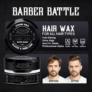 BARBERBATTLE Cire Coiffante <span class=keywords><strong>Homme</strong></span> Personnalisable 150g Formule Douce pour les <span class=keywords><strong>Cheveux</strong></span> Fixation Forte Volume et Tenue Souple - Product Image 3