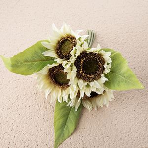 ช่อดอกทานตะวันประดิษฐ์ CallaFloral สีขาวนวลในแจกัน ตกแต่งงานแต่งงาน สไตล์ INS จัดดอกไม้แบบครอสบอร์เดอร์ - Product Image 3