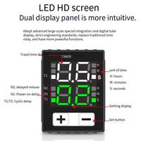 Relay Timer Digital LCD 14 Jarum 12V/24V/220V Kontrol Waktu Siklus & Tunda Miniatur dengan Layar untuk Berbagai Relay