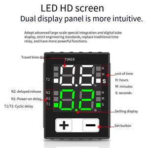 LCD kỹ thuật số hẹn giờ <span class=keywords><strong>Relay</strong></span> 14 Kim 12V/24V/220V thu nhỏ chu kỳ & trì hoãn thời gian điều khiển hiển thị cho khác nhau Rơ Le - Product Image 4