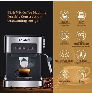 Cafetera Espresso Portátil de Acero Inoxidable Tipo Italiano de 20 Bares con Vaporizador de Leche para Espresso, Cappuccino, Latte y Mocha - Product Image 4