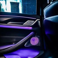 Plaque de protection acoustique en acier inoxydable SSY pour automobile G30 G38, haut-parleurs lumineux à haute fréquence pour portes avant et arrière, ambiance intérieure