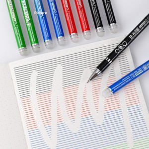 Stylo gel effaçable thermiquement Y619 de haute qualité, pointe 0,7 mm, encre rouge, en boîte, pour effacement, fournitures de papeterie en gros - Product Image 3