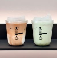 Gobelets en plastique PET transparents jetables en forme de U, 12 oz, 16 oz, 22 oz, pour fruits, boba et bubble tea