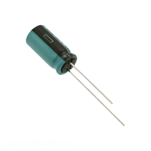 Distribuidor Autorizado, Condensador CAP ALUM 15UF 20% 200V RADIAL TH 15 uF, Montaje a través de Orificio 200RX3015M8X16 - Product Image 1
