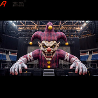 AnHang Tête de Clown Gonflable Géante, Accessoire de Scène pour Décoration d'Événements, Clown Maléfique de Cirque
