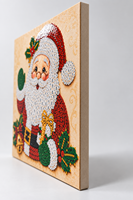 Énorme Décoration de Noël 5D en Perles et Diamants : Père Noël, Arbre, Renne, Chaussette, Couronne – Autocollant Adhésif Personnalisé pour Artisanat