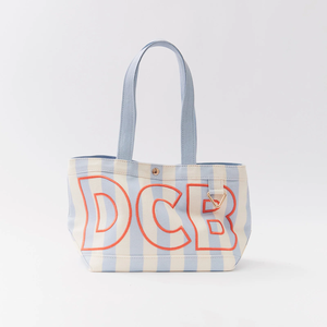 Borsa Tote in Tela a Righe Personalizzata di Alta Qualità <span class=keywords><strong>con</strong></span> <span class=keywords><strong>Iniziali</strong></span> <span class=keywords><strong>Ricamate</strong></span>, Tasche Interne e Manico a Nastro - Product Image 2