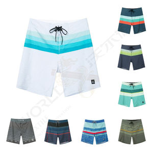 Nuevos Diseños 2015: Pantalones Cortos de Baño a Rayas para Hombre, Surf y Bermudas con Soporte de Marca Privada OEM para Marcas Globales - Product Image 2