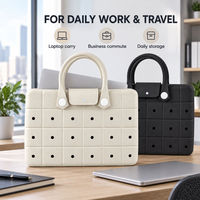 Sac pour ordinateur portable antichoc en EVA, sacs de transport en EVA, sac fourre-tout, sac de rangement pour le bureau et les voyages, organisateur, sac pour ordinateur, sac à bandoulière pour femme