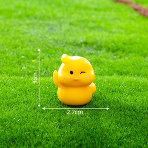 Micro-paysage <span class=keywords><strong>en</strong></span> mousse Weij, adorable petit canard jaune, accessoires de jardinage DIY, boîte à surprises décorative, petite décoration pour voiture ou bureau - Product Image 6