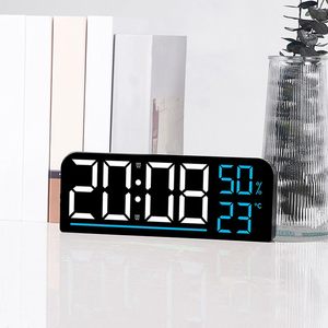 Factory's New Modern LED LUMINOVA Brightness Adjustable Timer Alarm Digital Table Wall <b>Clock</b> Square Shape <b>Battery</b> Operated ABS - Product Image 5