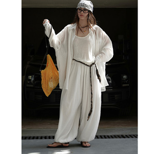 Nuovi <span class=keywords><strong>Pantaloni</strong></span> Lunghi da Donna Stile Giapponese Yamamoto in Garza Morbidi e Confortevoli per l'Inizio Autunno - Product Image 2