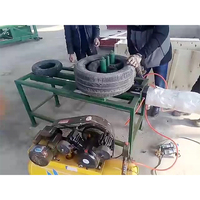 Populaire en Allemagne, machine à doubler les pneus, transformant 3-4 pneus en un seul pneu
