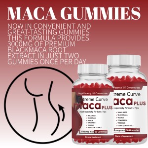 Gummies Plus pour des fesses volumineuses et des courbes extrêmes, à la racine de Maca noire pour améliorer la vitalité chez les hommes et les femmes, stimulant des fessiers plus volumineux - Product Image 6