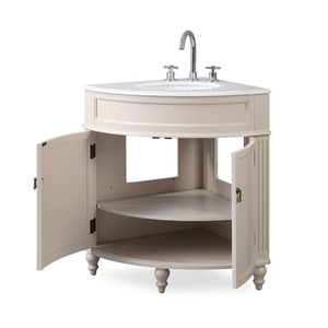 Newest Solid Wood Vanity Bathroom Modern Design <strong>Corner</strong> Wall <strong>Mirror</strong> Wash Basin Bathroom Vanity <strong>Cabinet</strong> - Product Image 3