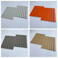 Panneau mural rainuré WPC 158*15MM, panneau de décoration intérieure, panneau mural en fibre de bambou, revêtement composite bois-plastique pour la décoration de la maison