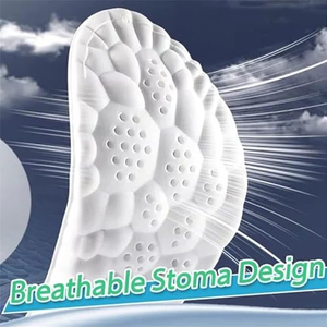 Sports Comfortable Anti-Odor Breathable PU Shoe Pad 4D Air Cushion Upgrade Version Insole with <b>Foot</b> <b>Protection</b> Arch Supports - Product Image 3