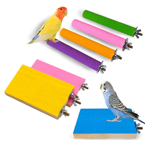 Jouets à mâcher pour oiseaux de compagnie, perchoirs pour cage à perroquet, jouets pour aiguiser les griffes - Product Image 1