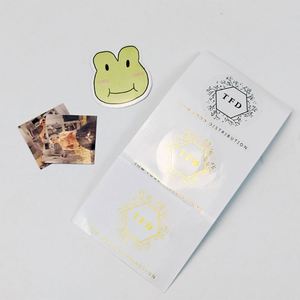 สติกเกอร์กันน้ำพิมพ์โลโก้สำหรับของขวัญพร้อมบรรจุภัณฑ์ - Product Image 3