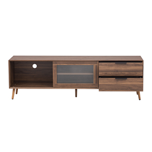 Moderne <span class=keywords><strong>tv</strong></span>-meubel met deuren, entertainmentcenter met 2 laden opbergkast, mediameubel voor de woonkamer - Product Image 1