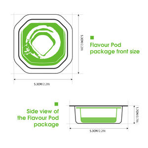 真空フラスコフレーバーウォーターボトル用のホット販売異なる空気フルーツドリンクドリンクテイストメットフレバーポッド - Product Image 4