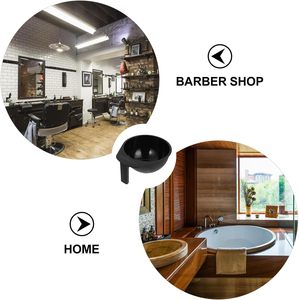 Tazón para Tinte de Cabello de 300 ml con Logotipo Personalizado de Fábrica, Herramientas y Accesorios para Salón de Belleza, Material del Mango con Diseño de Dientes, Color Negro - Product Image 4
