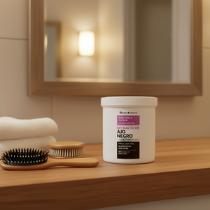 Masque capillaire illuminateur Thader Pharma à l'extrait d'ail noir pour tous types de cheveux - Product Image 3