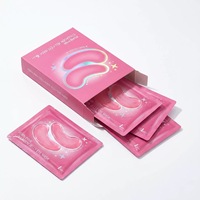 Masques hydratants en gel pour les yeux, patchs raffermissants sous les yeux, patchs éclaircissants pour la peau des yeux, patchs au collagène rose pour les cernes