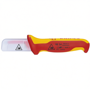 Cuchillo de Electricista Knipex 98 54 1000 V, Hoja de Acero Aislada, Grado Industrial, Hecho en Alemania, IEC 60900, Garantía de 3 Años - Product Image 3