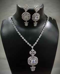 Ensemble de colliers de diamants américains pour la fête Style indien pour la fête de mariage pour les fiançailles en laiton - Product Image 6