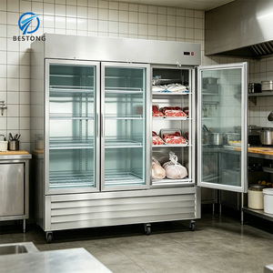 Refrigerador Vertical <span class=keywords><strong>de</strong></span> Acero Inoxidable <span class=keywords><strong>de</strong></span> 3 Puertas con Termostato Digital, Ajuste Preciso <span class=keywords><strong>de</strong></span> Temperatura, Diseño Multi-Clima para - Product Image 5