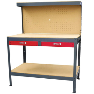 Banc de travail robuste pour le travail du bois avec tiroir de rangement, cadre de rangement d'outils d'usine pour garages et ateliers - Product Image 2