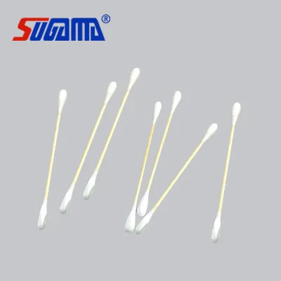 cotton swabs with natural hard stick disposable cotton swab