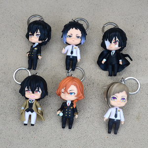 Set de 6 Llaveros de PVC de 10cm con Personajes de Anime, Figuras de Nakajima <span class=keywords><strong>Atsushi</strong></span> y Dazai Osamu, para Bolsos, Regalos, Venta al Por Mayor - Product Image 2