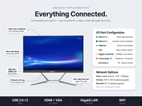 PC Todo en Uno OEM de 21.5 y 23.8 Pulgadas, Intel Core I3, Windows 11, Pantalla Táctil FHD IPS, Software de Restauración Automática para Educación, Oficina y Hospital