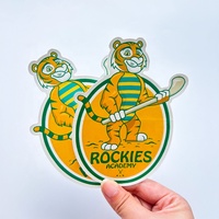 Pas Cher Vente en Gros Adhésif Anti-Rayures Dessin Animé Entreprise Marque Étiquette Logo Personnalisé Étanche PVC Vinyle Autocollants Découpés
