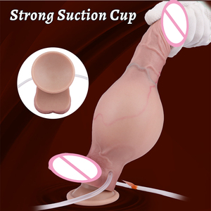 SXXY eiaculazione gonfiabile Dildo anale Plug per donne uomini realistici giocattoli sessuali in Silicone per la prostata vaginale gioco di prodotti sessuali fabbrica - Product Image 3