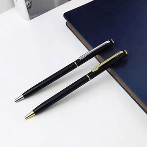 Stylo bille de luxe avec logo, corps jaune en plastique, encre noire, nouveauté pour le bureau et la papeterie professionnelle - Product Image 4