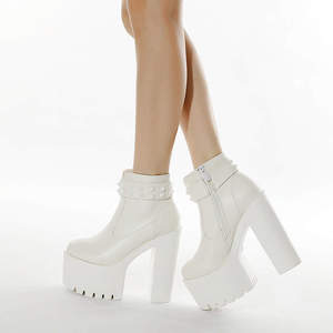 Sandales d'été à talons très hauts et plateforme, à talons épais et à paillettes, tendance automne-été 2023 - Product Image 2