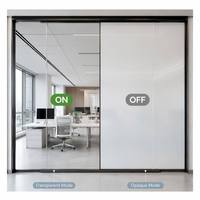 Película Inteligente PDLC Eléctrica Autoadhesiva con Transparencia del 85% / 90% / 93% para Ventanas de Hogar y Oficina