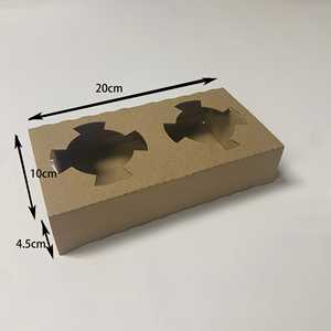 Disposable Kraft <b>Paper</b> Pulp Takeaway Coffee Cup Holder Corrugated 2 Packs Detachable Anti-overflow Milk Tea Drink Cup <b>Tray</b> - Product Image 6