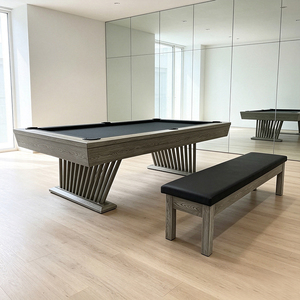 <span class=keywords><strong>Table</strong></span> de billard et de salle à manger 2-en-1 de 8 pieds avec pieds en bois tourné vintage, multifonctionnelle pour maison, villa, salle de <span class=keywords><strong>jeux</strong></span> - Product Image 4