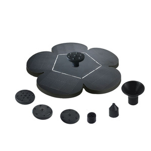 Solar Powered Floating Fountain Plum Blossom Shape ABS Material Outdoor Water Feature Eco Friendly Design - Product Image 1