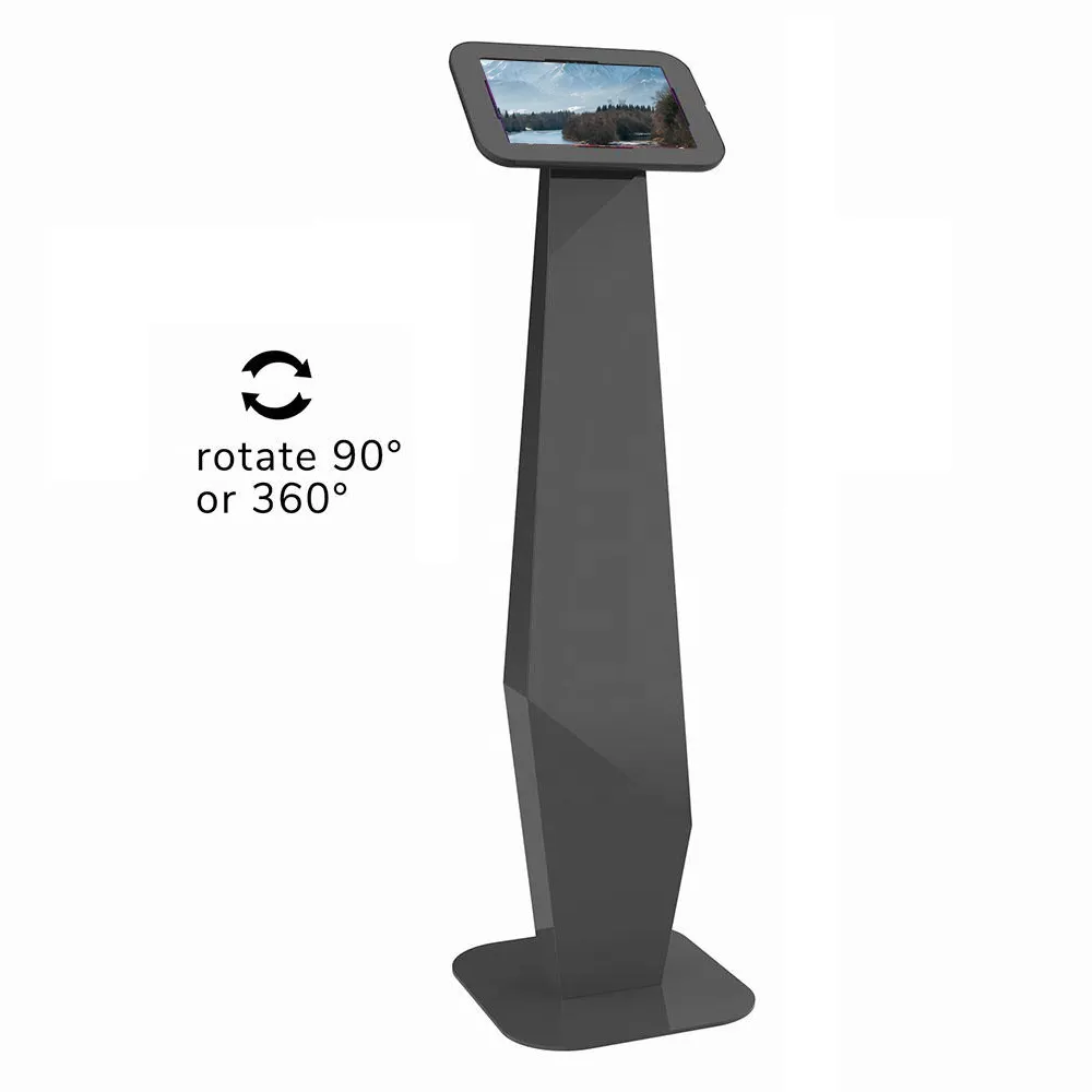 Yüksek kaliteli özelleştirilmiş Auto Show Tablet zemin standı Pad bilgisayar sergi Tablet standı tutucu