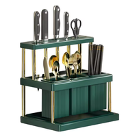 Étagère de rangement pour la cuisine à domicile étagère de rangement pour couteaux cuillère et fourchette en plastique égouttoir porte-couverts de cuisine