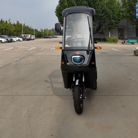 Tricycle électrique à toit avec pare-brise et essuie-glace, carrosserie ouverte pour transport de marchandises, prix de gros, offre directe usine, commande